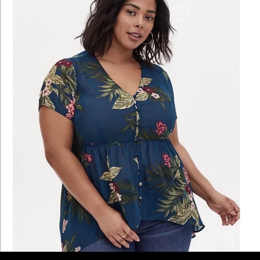 Torrid Women's multi Blouse